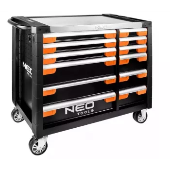 Ερμάριο εργαστηρίου NEO tools PRO 12 συρτάρια 84-225, ανθεκτική αποθήκευση από ατσάλι για εργαλεία