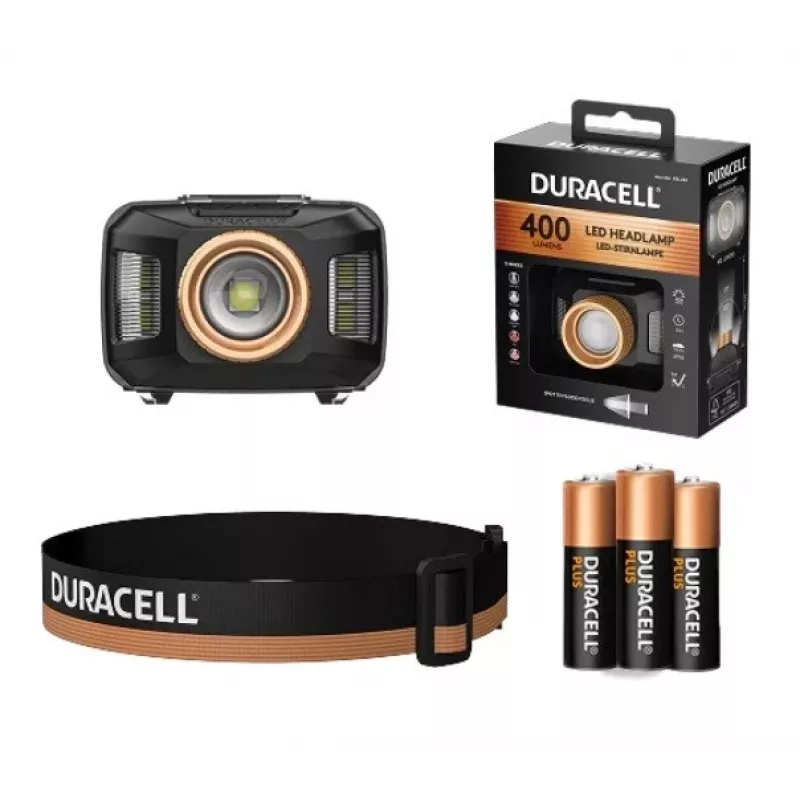 Duracell DH400 φακός κεφαλής μαύρος, πορτοκαλί