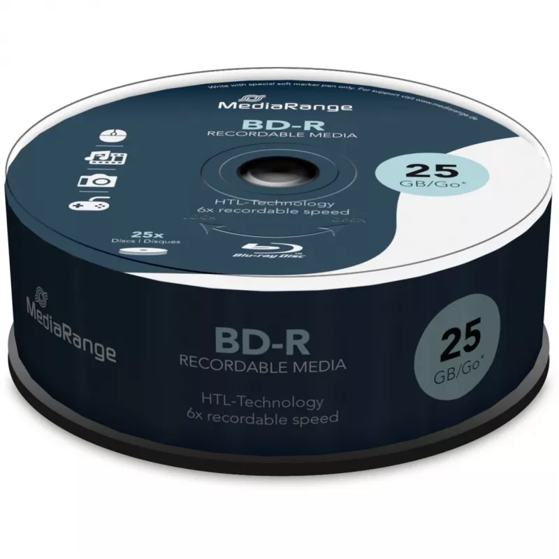 BD-R Κενό μέσο MediaRange MR514 25 GB 25 τεμ.