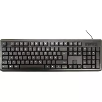 Inter-Tech AC KB-102DE επιτραπέζιο USB ΜΑΥΡΟ 1000dpi 105 πλήκτρα ενσύρματο (88884138)
