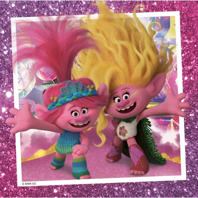 Παιδικό παζλ Trolls 3 (3x 49 τεμάχια)