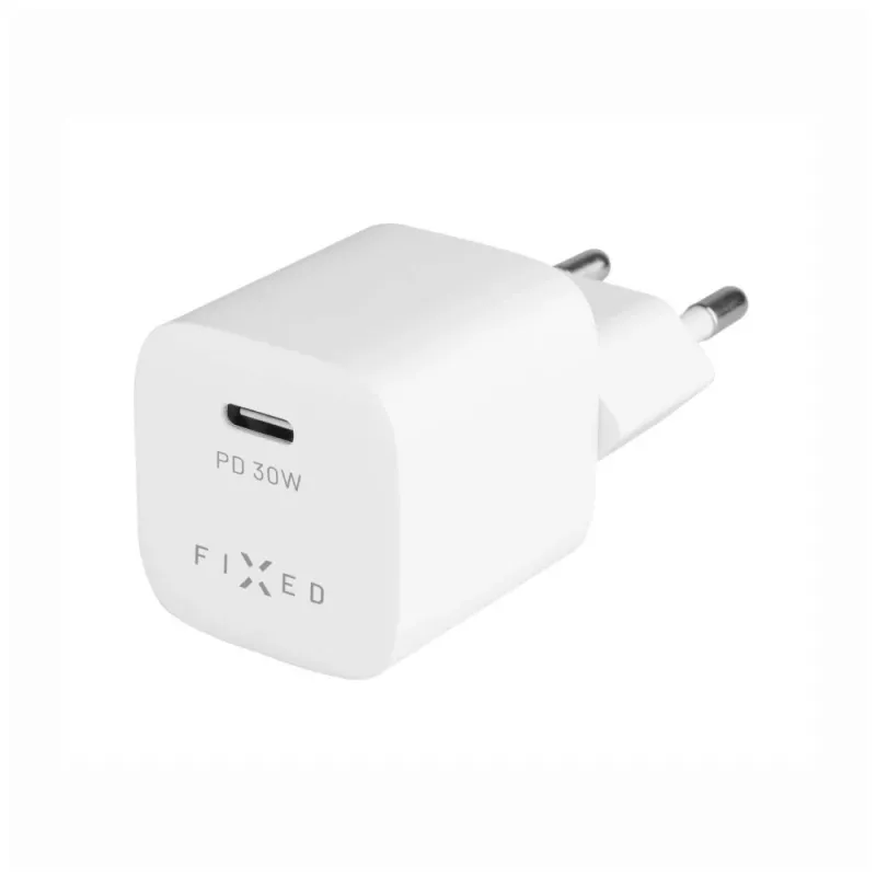 Φορητός φορτιστής ταξιδιού USB-C FIXED FIXC30M-C-WH 30W συμπαγής σχεδιασμός