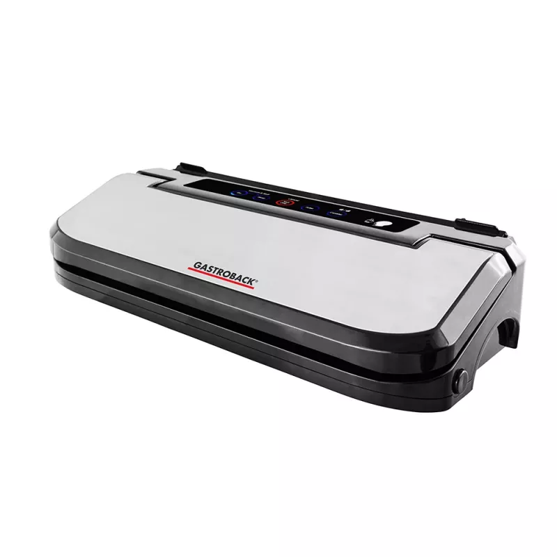 Gastroback Design Basic Συσκευή κενού 800 mbar Μαύρο Ανοξείδωτο χάλυβα