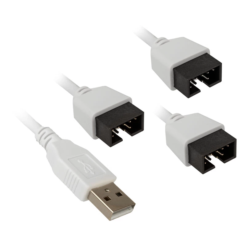 USB Hub Lian Li PW-U2TPAW Βύσμα Type-A 1-σε-3 IDC 9-Pin