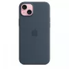 Apple iPhone 15 Plus θήκη σιλικόνης με MagSafe - Storm Blue