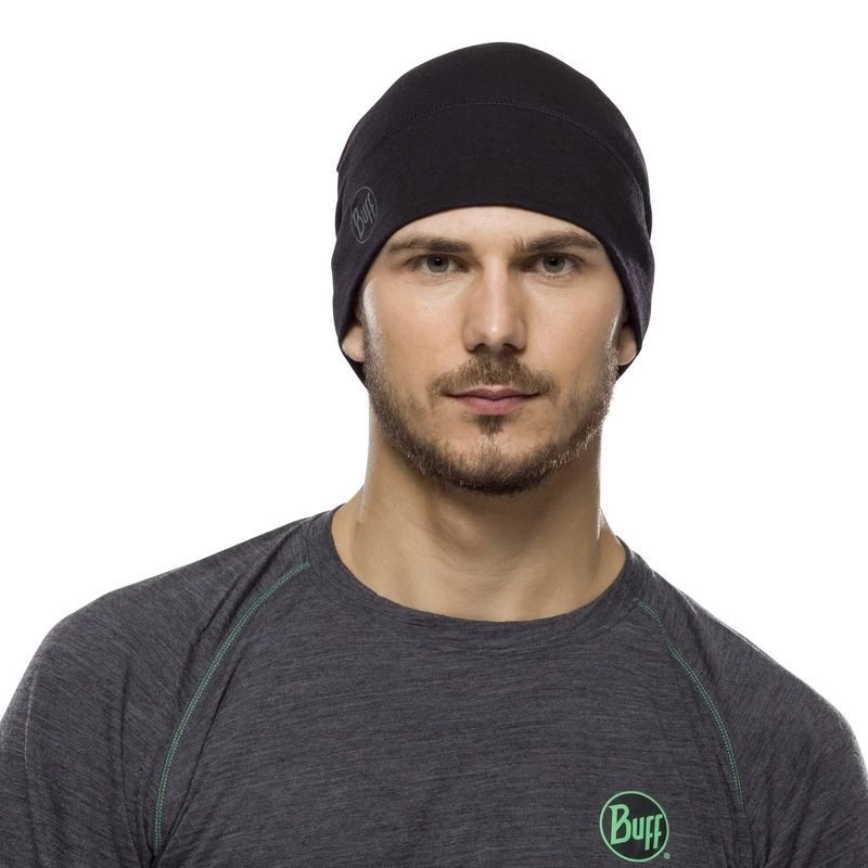BUFF MERINO ΕΛΑΦΡΥ ΜΠΕΖΑΚΙ SOLID Μαύρο onesize Καπέλο Standard