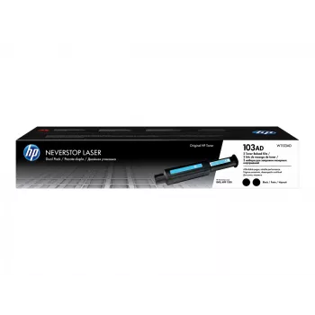 HP Original 103AD Neverstop Μαύρο Toner Refill Kit , Two Tonerkartusche Set