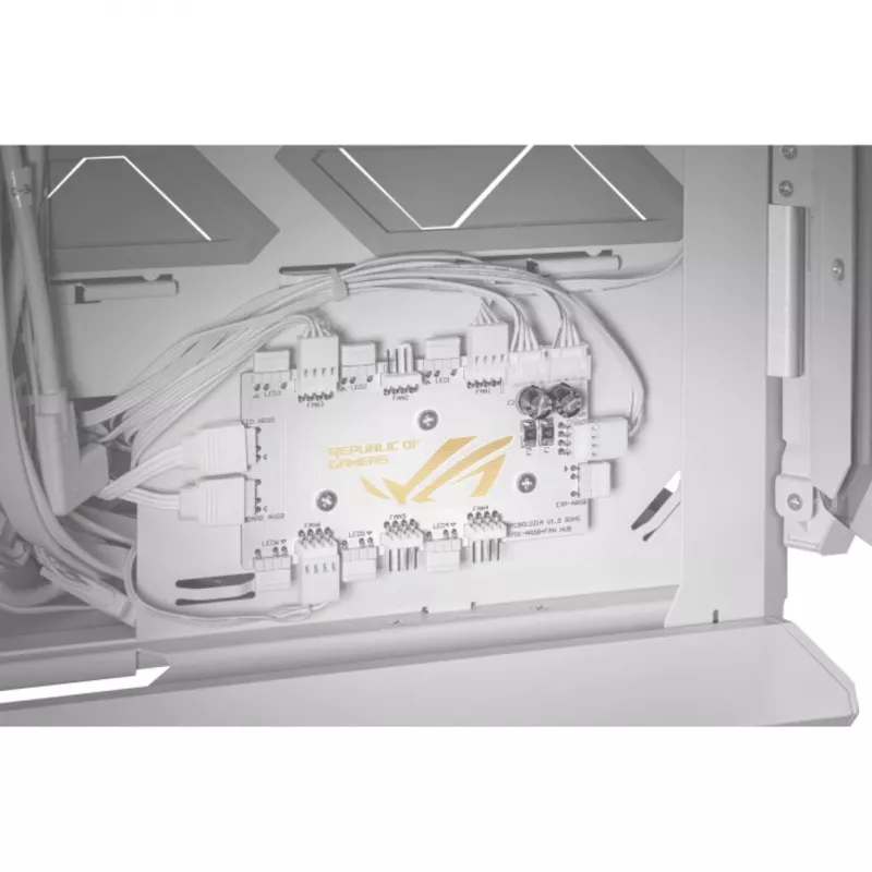 ASUS ROG GR701 Hyperion White, PC, Λευκό, ATX, EATX, micro ATX, Mini-ITX, Αλουμίνιο, Multi, Front