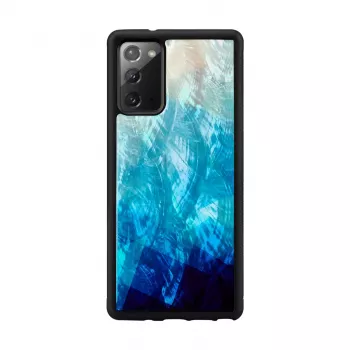 Προστατευτική θήκη iKins για Samsung Galaxy Note 20 — Blue Lake και μαύρο, λεπτή θήκη