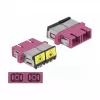 Ζεύξη LWL DeLOCK 86896 SC Duplex υποδοχή σε SC Duplex υποδοχή Multimode μωβ