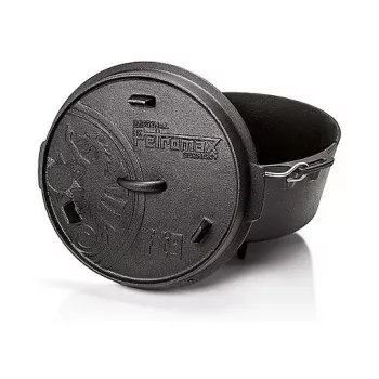 Ταψί ψησίματος Petromax FT12 στρογγυλό γκριζοσίδηρο φούρνου, κατάλληλο για ψωμί και κρέας, 15 kg