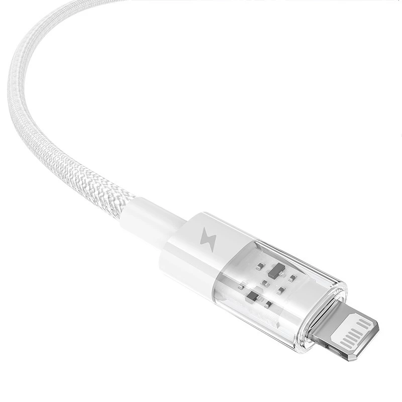 Baseus Gem Καλώδιο γρήγορης φόρτισης USB σε IP 2.4A 2 m Λευκό