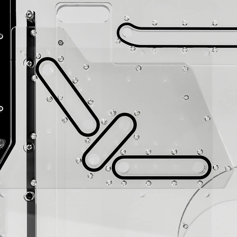 Singularity Computers Spectre 2.0 Elite Kit Side Distro Plate - μαύρο