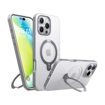 Διαφανής θήκη Torras για iPhone 16 Pro — UPRO OSTAND SPIN SERIES, λεπτή ελαφριά διαφανής θήκη προστασίας