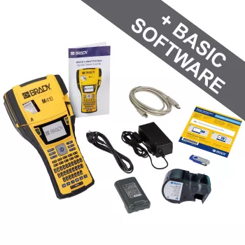 Brady Corporation M410-EU φορητός εκτυπωτής ετικετών θερμικής/θερμομεταφοράς QWERTY 300 dpi max - Εκτυπωτής (177180)