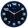NeXtime Επιτοίχιο ρολόι 3053bl Dash Blue, Ø 35 cm, Επιτοίχιο, Μπλε