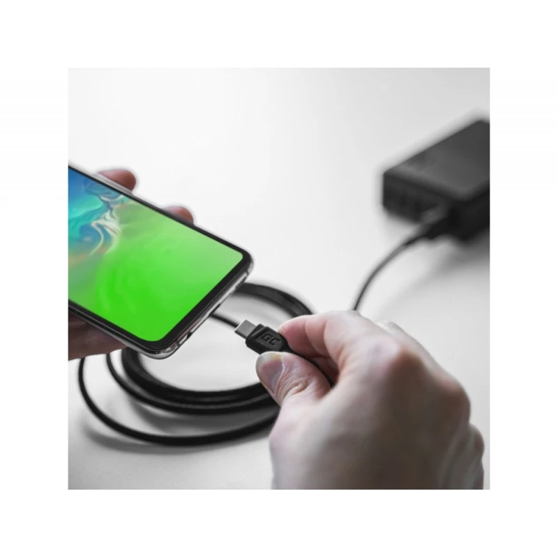 Καλώδιο USB Green Cell KABGC22 USB 2.0 1,2 m USB-A USB-C μαύρο