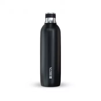 Brita sodaTRIO 1046734 φιάλη ανθρακούχου, ανοξείδωτο ατσάλι, 1 l, μαύρη