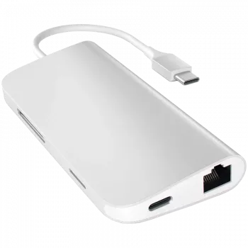 Satechi USB-C Multiport Adapter 8K με Ethernet V3 space grey (ST-P8KEM)