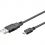 Καλώδιο USB 2.0, βύσμα USB-A > βύσμα Micro-USB (μαύρο, 5 μέτρα)