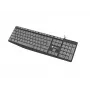 Ενσύρματο πληκτρολόγιο Full-Size NATEC NKL-1507 USB QWERTY US International γκρι/μαύρο, 105 πλήκτρα, αριθμητικό πληκτρολόγιο