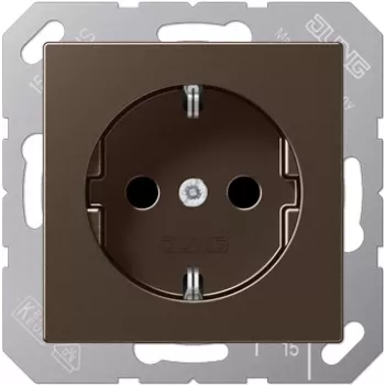 JUNG JG SCHUKO Πρίζα 16A 250V A A1520MO καφέ