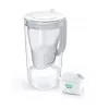 Brita Glass+1 Maxtra Pro Pure Performance γυάλινη κανάτα φίλτρου, 2,5 l συνολικά / 1,5 l φιλτραρισμένο, κατάλληλη για πλυντήριο πιάτων, γκρι