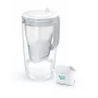 Brita Glass+1 Maxtra Pro Pure Performance γυάλινη κανάτα φίλτρου, 2,5 l συνολικά / 1,5 l φιλτραρισμένο, κατάλληλη για πλυντήριο πιάτων, γκρι