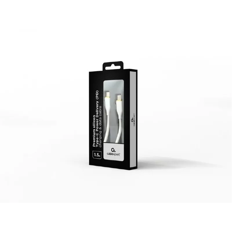Καλώδιο USB GEMBIRD CC-USB2S-CMCM-1.5M-W, 1,5 m