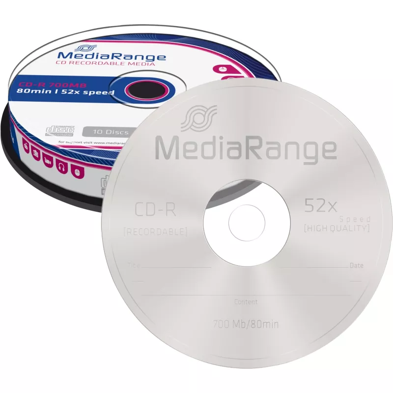CD-R MediaRange MR214 700 MB 52x 10 τεμ.