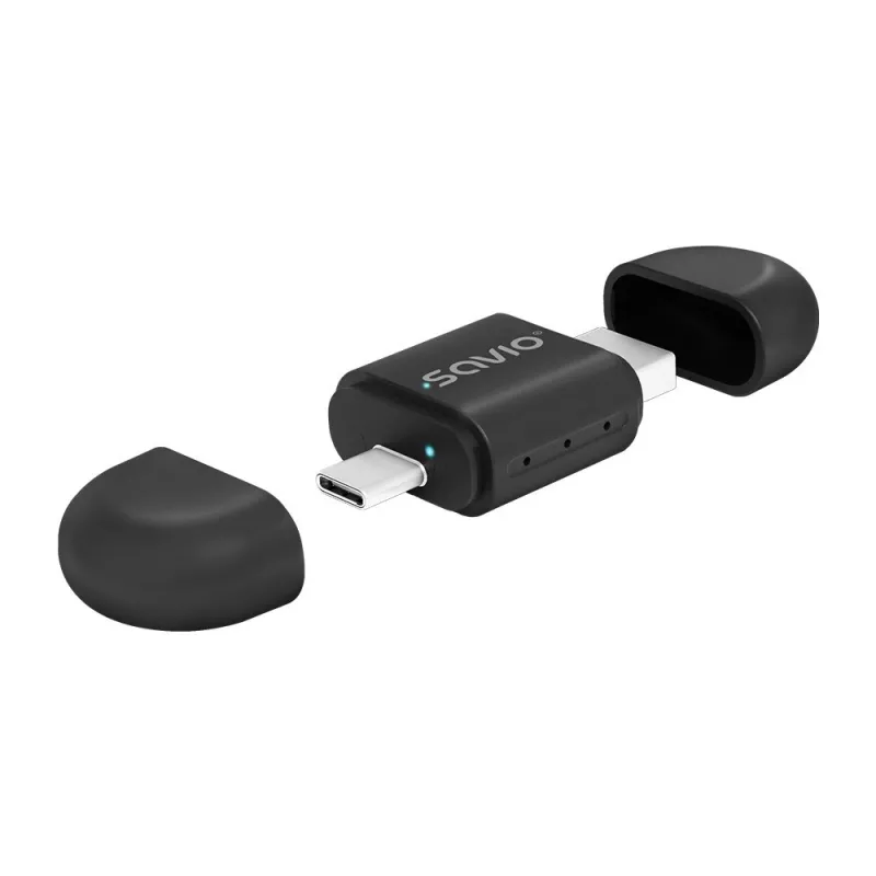 Ασύρματος πομπός ήχου Savio TR-17 Bluetooth USB 10 m Μαύρο