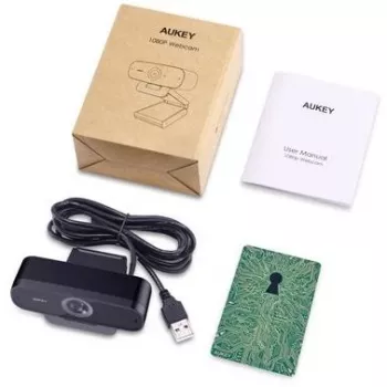 Webcam AUKEY Impression 2 MP 1920 x 1080 pixels USB Μαύρη
