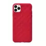 Soft Case Devia Woven2 για iPhone 11 Pro Max – κόκκινη υφασμάτινη επιφάνεια με σχέδιο