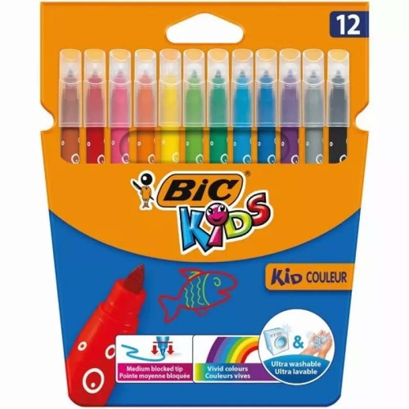 Μαρκαδόροι BIC CF KID750 12 χρώματα 9202937