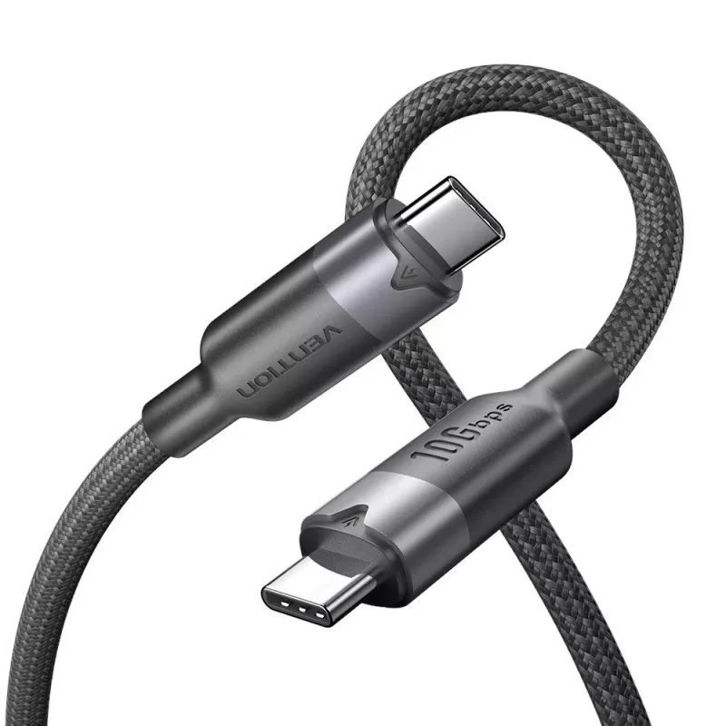 Vention καλώδιο USB 3.2 5A 10Gbps 1m BK USB-C σε C