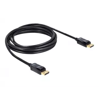 Καλώδιο DisplayPort DeLOCK 82424 3m αρσενικό-αρσενικό χρυσό μαύρο