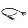DeLOCK αντάπτορας USB 2.0 σε σειριακό RS-232 50 cm FTDI μαύρο