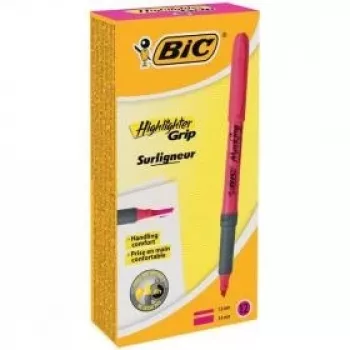 BIC Υπογραμμιστής FLEX Ροζ, κουτί 12 τεμ. 494879