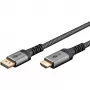 Goobay 65271 Προσαρμογέας καλωδίου βίντεο 5 m DisplayPort HDMI Γκρι (65271)