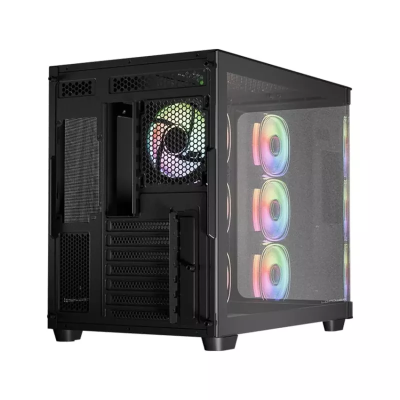 Κουτί υπολογιστή LC-Power LC-8001B-ON Midi Tower Μαύρο