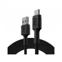 Καλώδιο USB Green Cell KABGC22 USB 2.0 1,2 m USB-A USB-C μαύρο