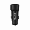CANYON Φορτιστής αυτοκινήτου OnDrive 24 24W 2xUSB-A μαύρο