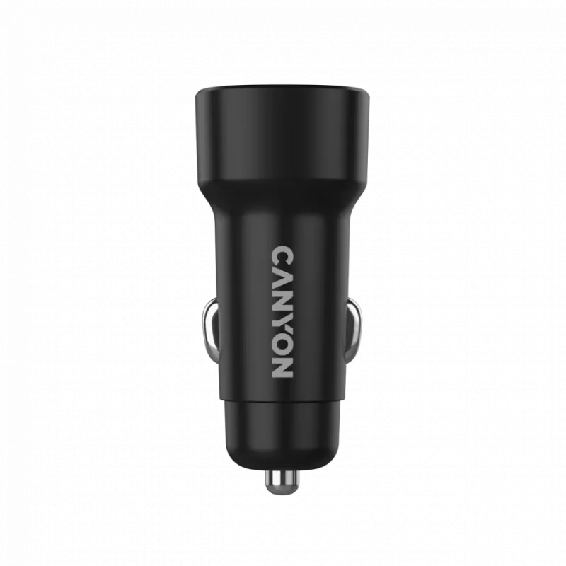 CANYON Φορτιστής αυτοκινήτου OnDrive 24 24W 2xUSB-A μαύρο