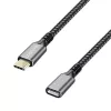 USB 3.2 Gen2 Type-C σε USB-C/F, PD, 1m