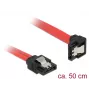 Καλώδιο SATA DeLOCK 83979 0,5 m SATA 7 ακίδων μαύρο κόκκινο