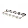 Patch panel κενό 24 θυρών 1U 19 ιντσών FTP για keystone modules μαύρο