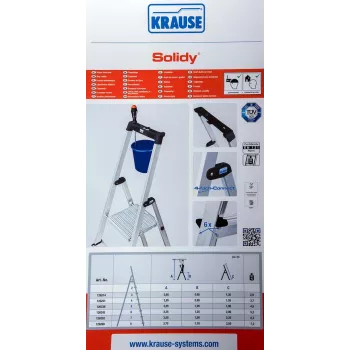 Ελεύθερη σκάλα SOLIDY 4 σκαλοπάτια KRAUSE