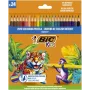 BIC Ξυλομπογιές Kids Smooth 24 χρώματα Σετ