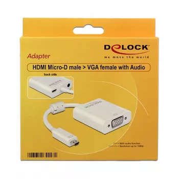 Προσαρμογέας γραφικών USB DeLOCK 65557 1920 x 1080 Pixel λευκό