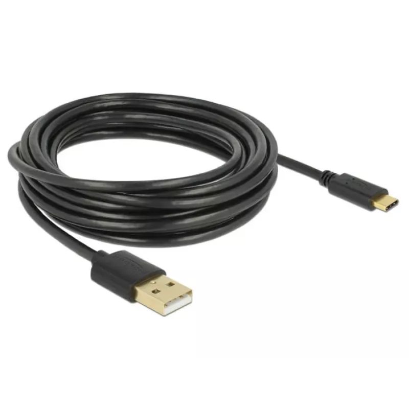 Καλώδιο USB DeLOCK 83669 USB 2.0 4 m USB A USB C μαύρο